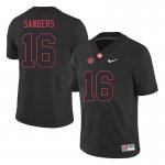 NCAA Men's Alabama Crimson Tide #16 Drew Sanders Stitched College 2020 Nike Authentic Black Football Jersey GS17J83TI